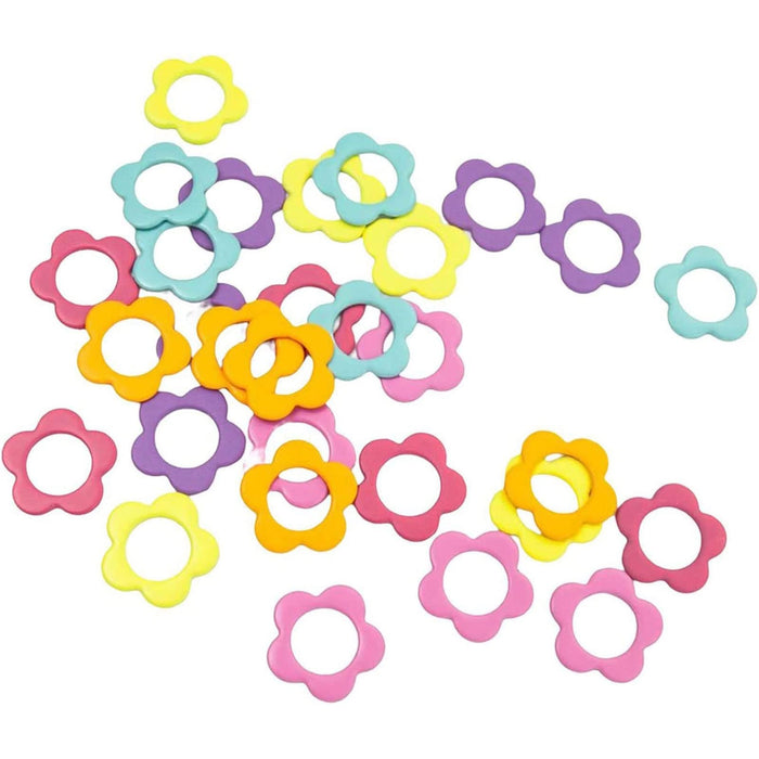 18 Flower Stitch Markers