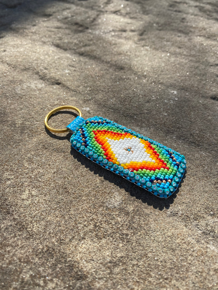Beaded Keychain Made By Mvskoke Artist, Donna Ringgold