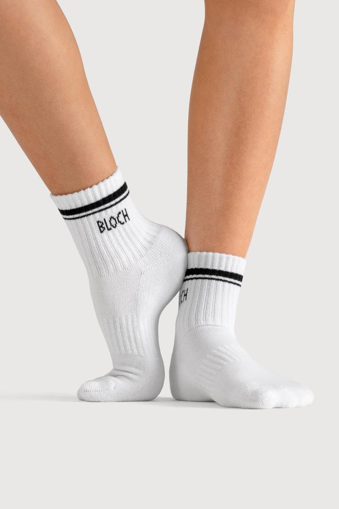 A0448 - Bloch Logo Crew Socks