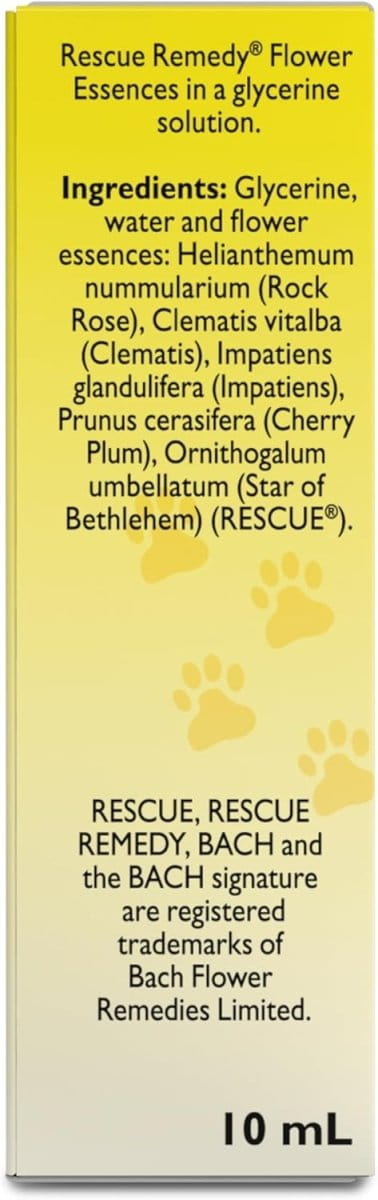 Dogtraining101 Retail Super Store Bach's Rescue Remedy for Pets 10ml