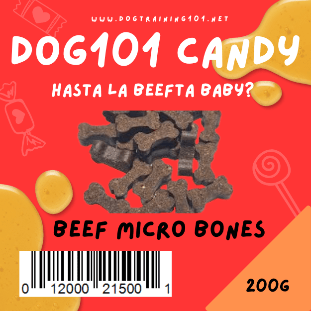 Dogtraining101 200g Beef Micro Bones Training Treats