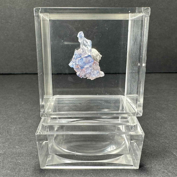 Blue Fluorite Cube, Minerva Mine #1, Hardin Co. Illinois - Smokin Resin Company