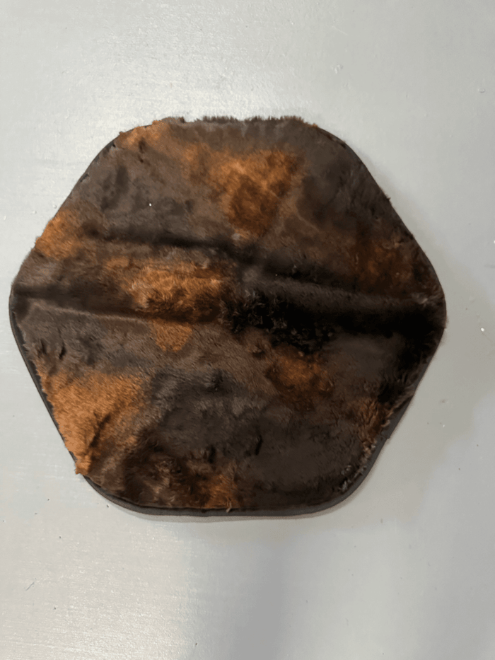 Dogtraining101 Size 5 Brown Faux Fur Hex - Training Mat (Special Buy)