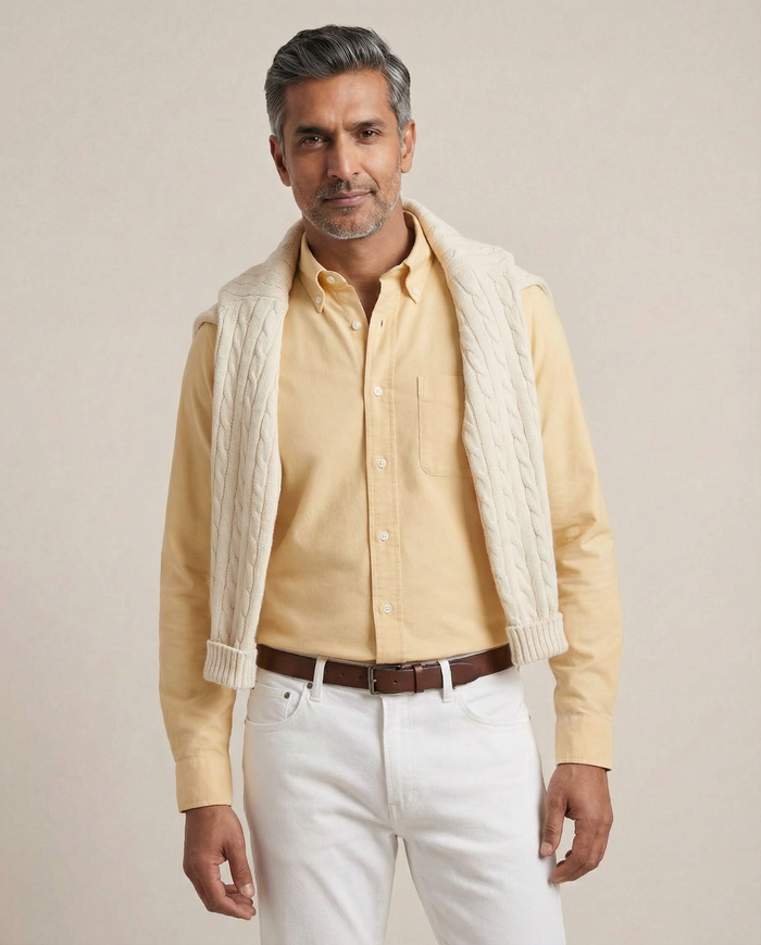 Made to Measure / Toasted Bisque Garment Dyed Oxford / Standard