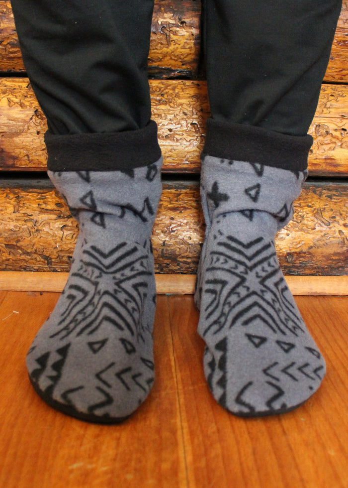 Cave Doodles Men's Slipper Socks