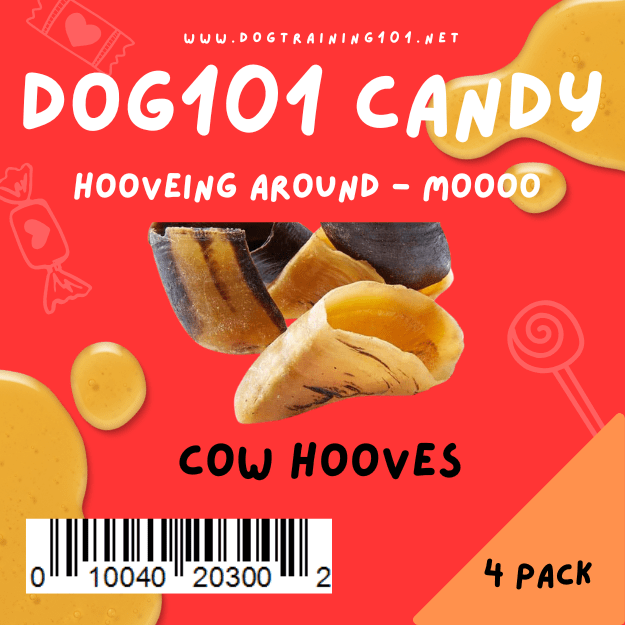 Dogtraining101 4 Pack Cow Hooves