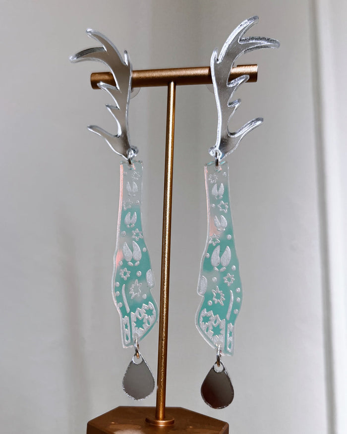 Deer Woman Acrylic Earrings Made by Rykelle Kemp (variety of colors)