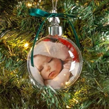 Novelty Empty - 80mm Acrylic Photo Ball Ornament