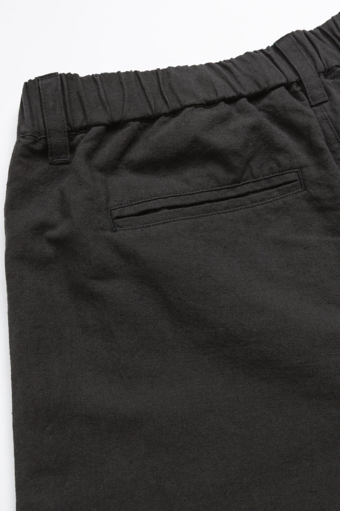 Flat Front Easy Pant - Black