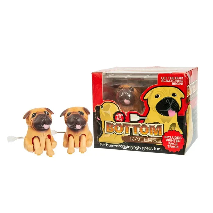 Novelty Funtime - Bottom Racers Racing Pugs