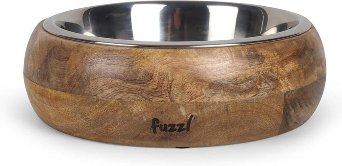 Dogtraining101 Retail Super Store FUZZL Wooden Belly Bowl - 24cm