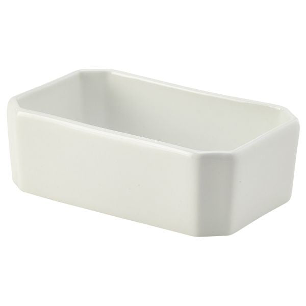 Genware Porcelain Sugar Packet Holder 12cm x 7cm (Box Of 6)