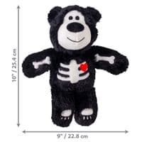 Kong Black Halloween Wild Knots Skeleton Bear Assorted Md/Lg