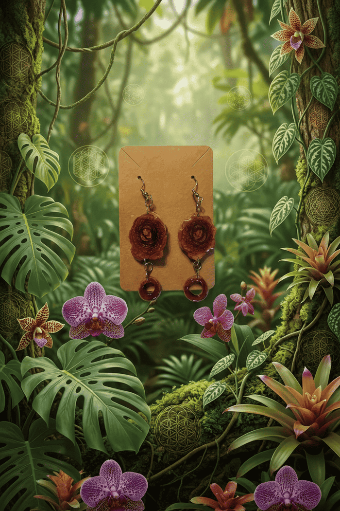 Handmade Pinecone Resin Earrings - Smokin Resin Company