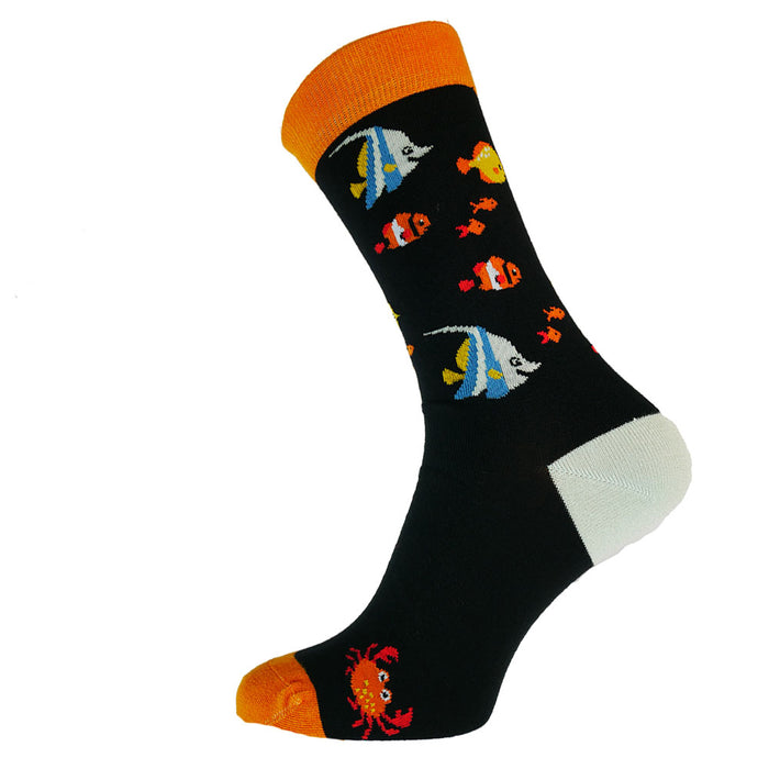 Happy Fish Bamboo crew socks