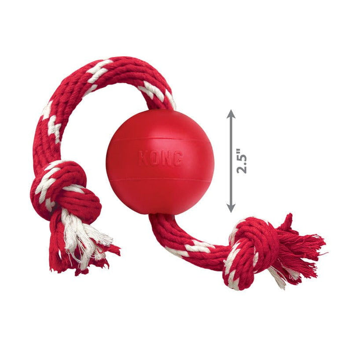 Kong KONG® Ball w/Rope Sm