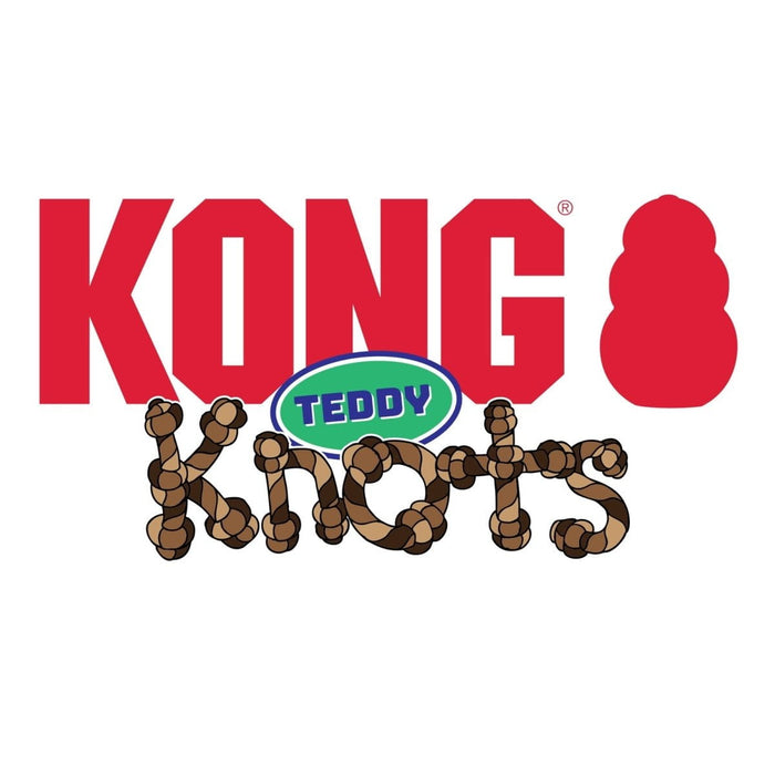 Kong KONG Knots Teddy Plush Squeaky Assorted