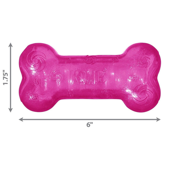 Kong Medium KONG SQUEEZZ CRACKLE BONE - Assorted sizes and colours