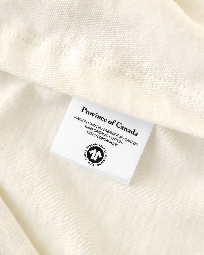 Made in Canada 100% Cotton La Canadienne Tee Natural - Womens - Province of Canada