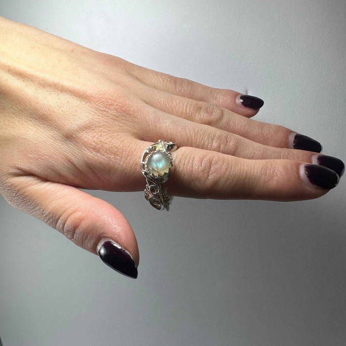Labradorite Ring - Size 10.5 - Smokin Resin Company
