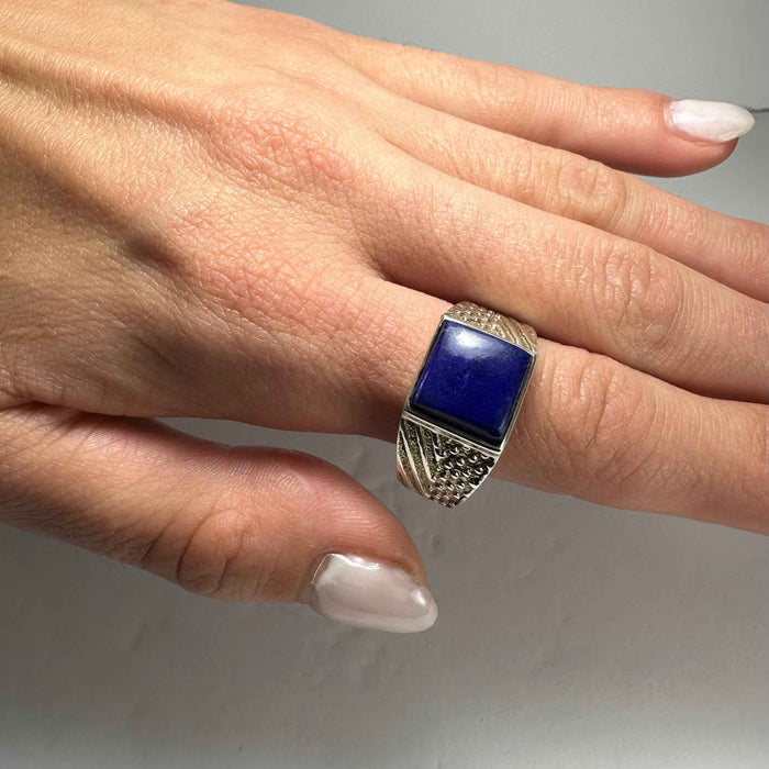 Lapis Lazuli Ring - Size 10.5 - Smokin Resin Company