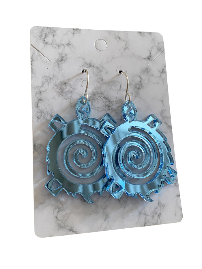 Large Turtle Earrings Made by Rykelle Kemp (Variety of colors)