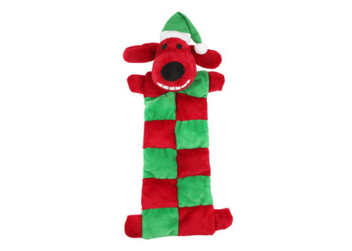 Dogtraining101 Retail Dog Super Store Loofa® Christmas Squeaker Mat - Red Dog