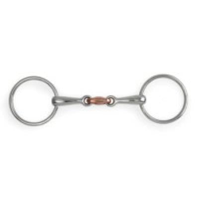 Loose Ring Copper Lozenge Snaffle: S/Steel