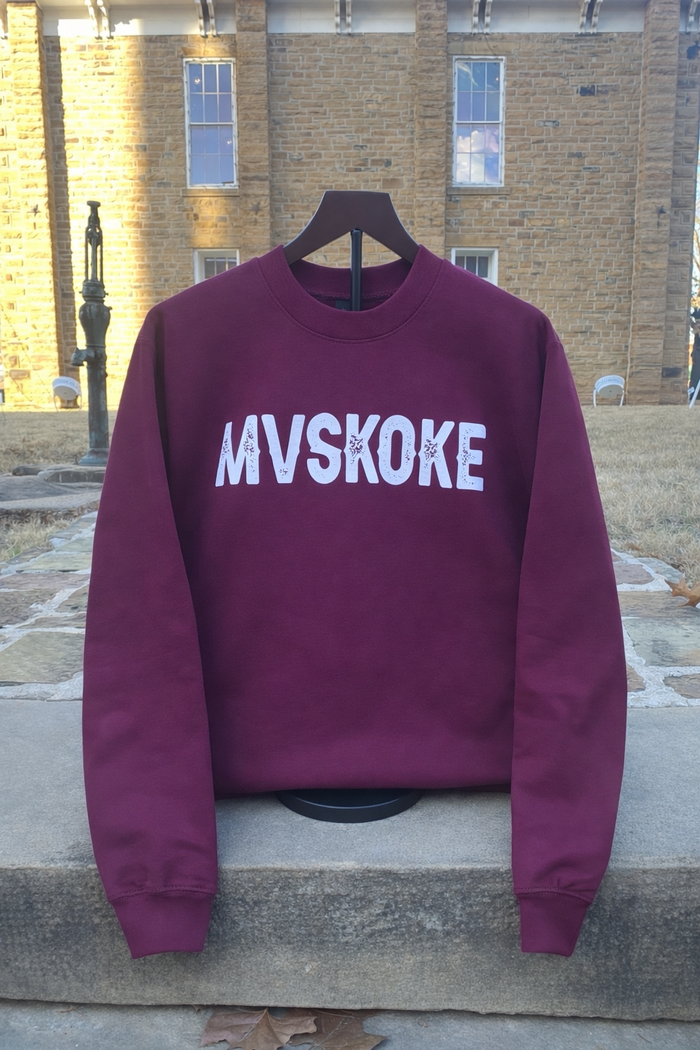 Maroon Mvskoke Sweatshirt (Adult)