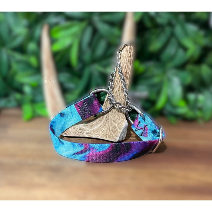 Dogtraining101 Medium Martingale Purple Smoke Design