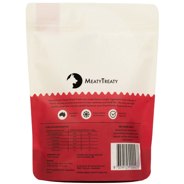 MEATY TREATY MEATY TREATY FREEZE DRIED BEEF MEALS TOPPERS 50G