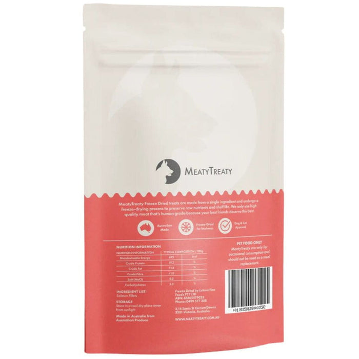 MEATY TREATY MEATY TREATY FREEZE DRIED SALMON FILLET DOG & CAT 80G