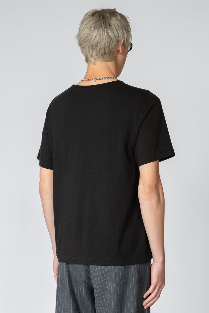 Minimal T-Shirt - Black Silk / Cotton