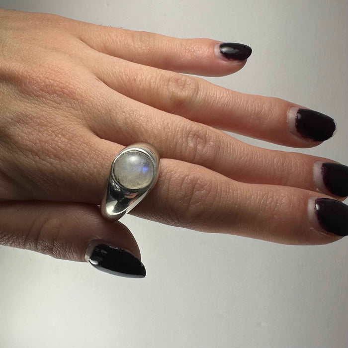 Moonstone Ring - Size 9.5 - Smokin Resin Company