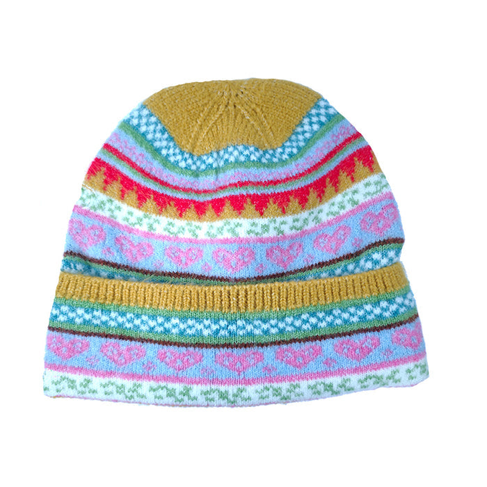 Mustard Scandi Hat and Gloves
