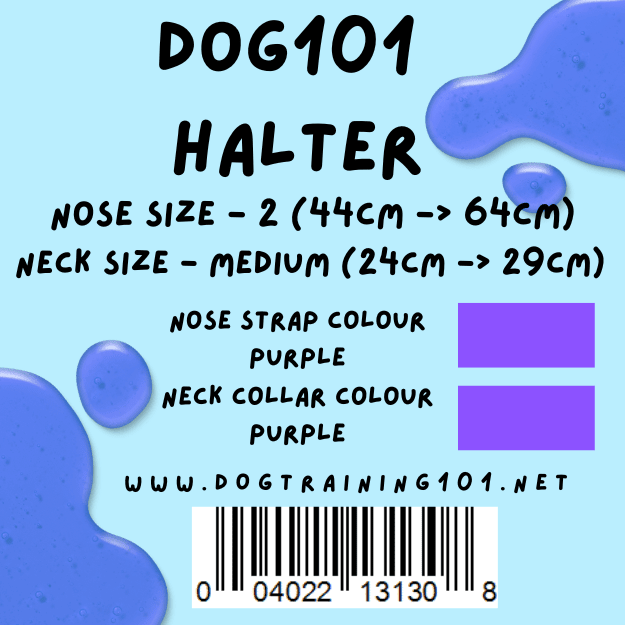 Dogtraining101 Retail Dog Super Store Medium 24cm to 29cm Nose Purple - Neck Purple - Size 2 Dog101 Halter