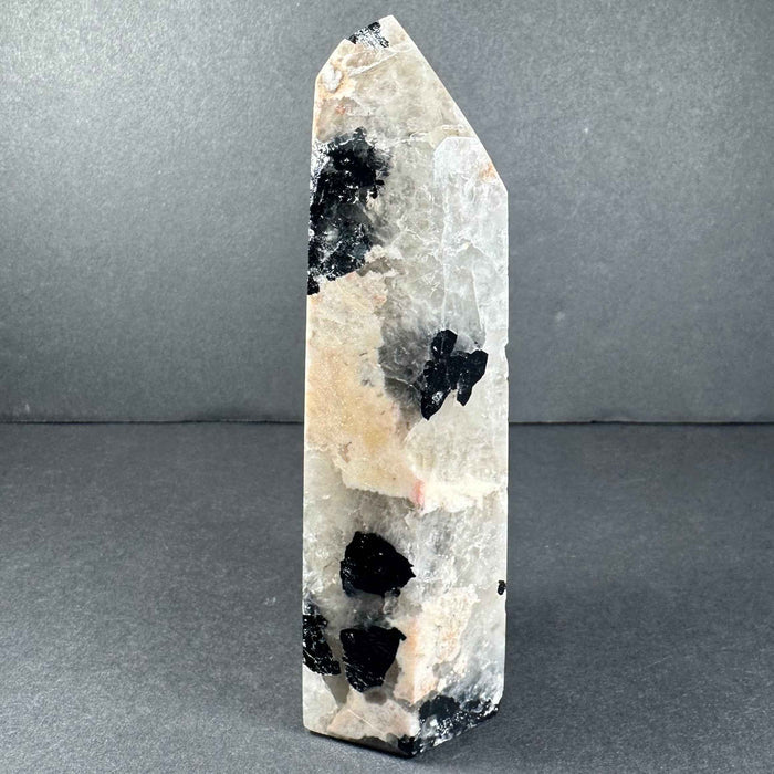 Peach Moonstone Tower from Brazil - Smokin Resin Company