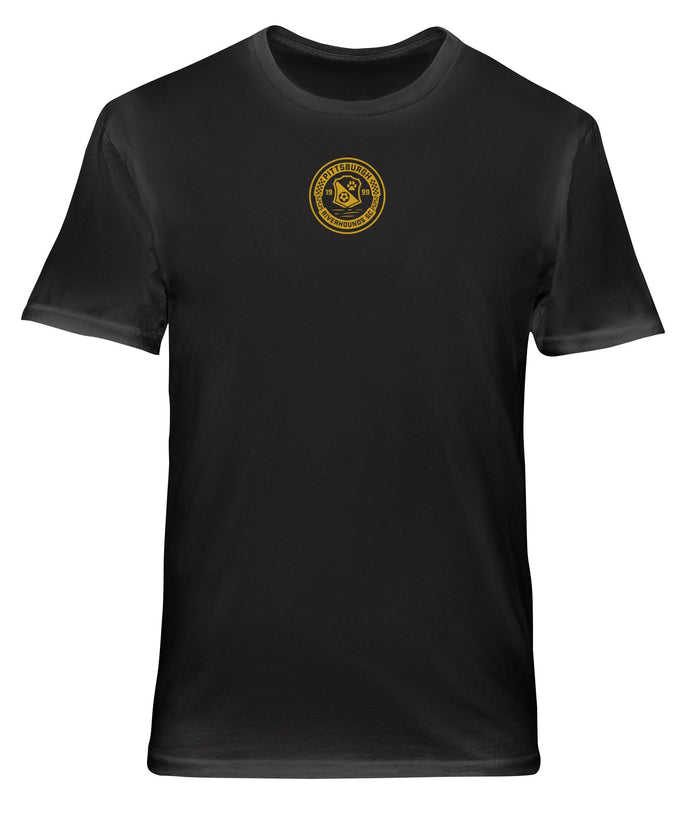Pittsburgh Riverhounds SC Wordmark Soft Wash Cotton T-Shirt Black