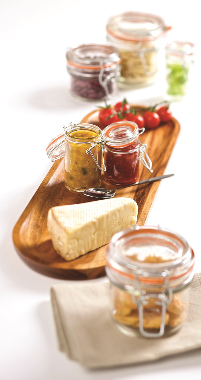 Preserve Jar Mini Glass Clip Top Round 50ml / 6cm Tall