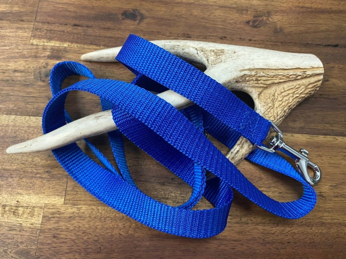 Dogtraining101 Puppy/Smal Dog Plain 1.2m x 20mm Blue Lead