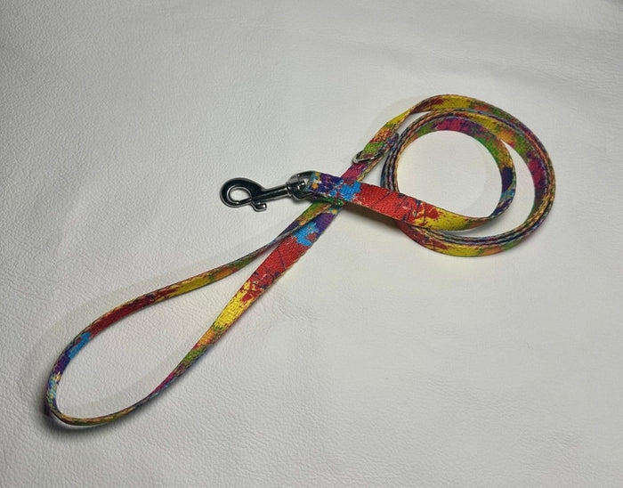 Dogtraining101 Puppy/Small Dog Paint Splash 1.2m x 15mm Lead