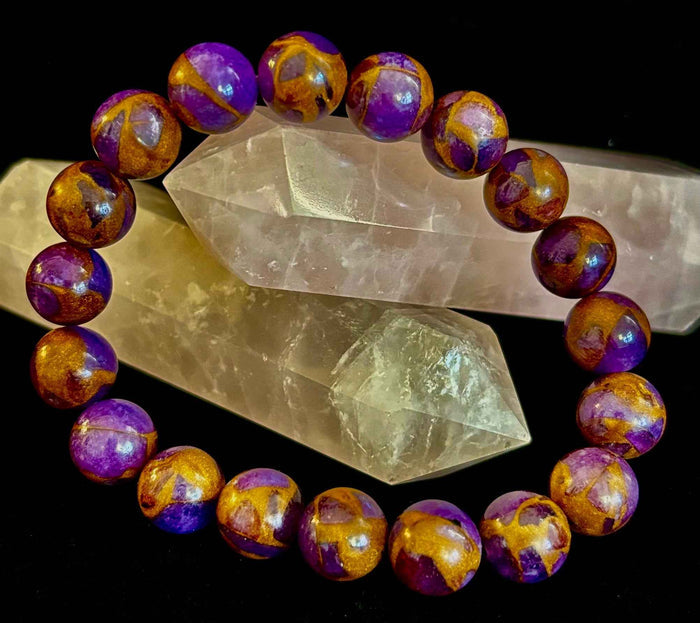 Purple Variscite Impression Bracelet