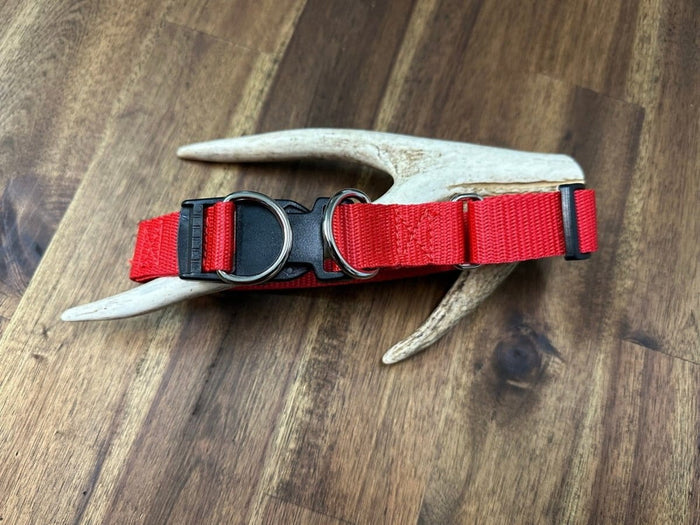 Dogtraining101 Red - Black Clip Double Up Collar