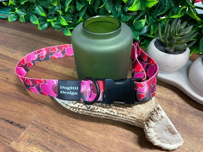 Dogtraining101 Red Heart Metal Clip Collar