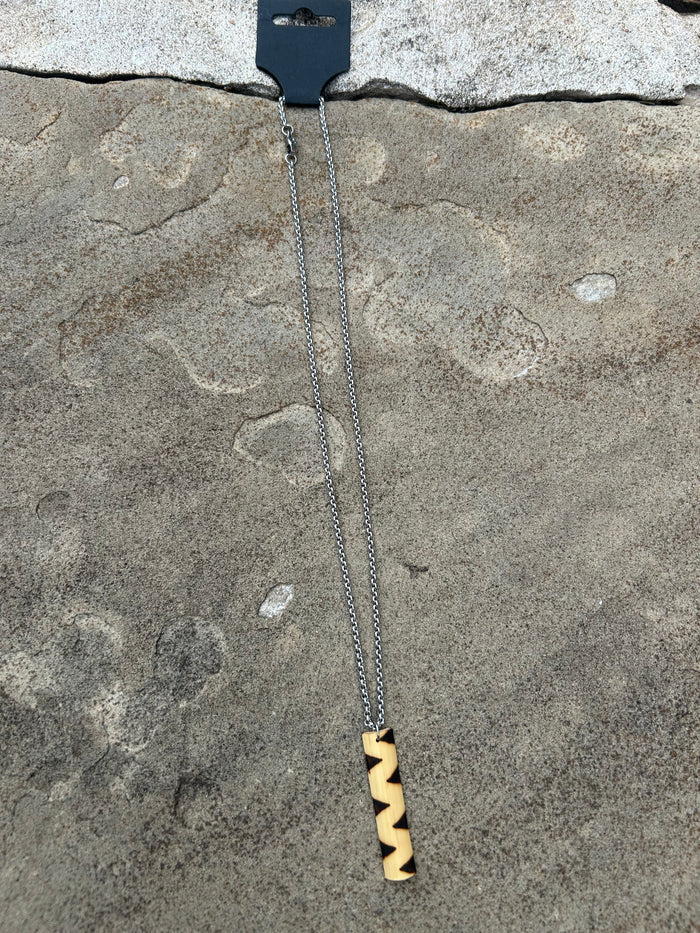 Rivercane Necklace on 18 inch Stainless Steel Chain- Kohv Collective