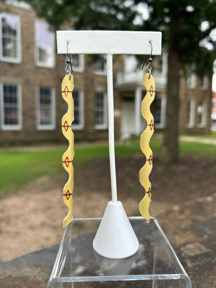 Rivercane Snake Dangle Earrings - Kohv Collective