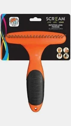 Dogtraining101 Retail Super Store SCREAM Rotating Long Pin Rake Loud Orange 15cm (long pin 2cm)