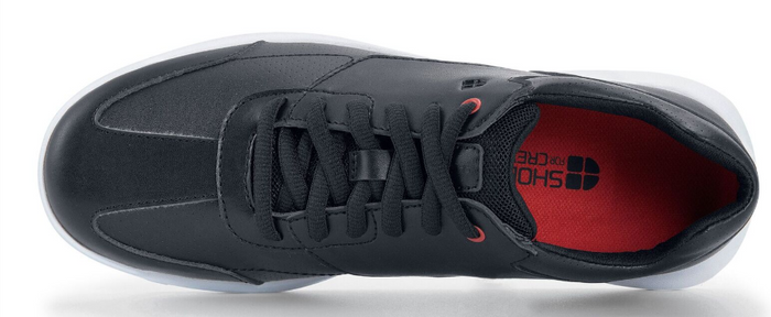 Shoes For Crews Freestyle Trainer Shoe Black With White Outsole