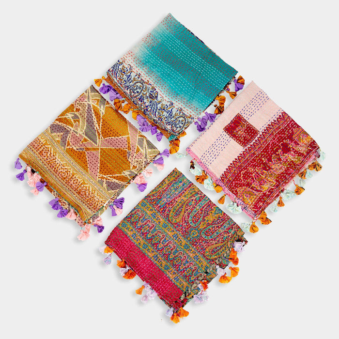 Silk Kantha Square Scarves - Smokin Resin Company