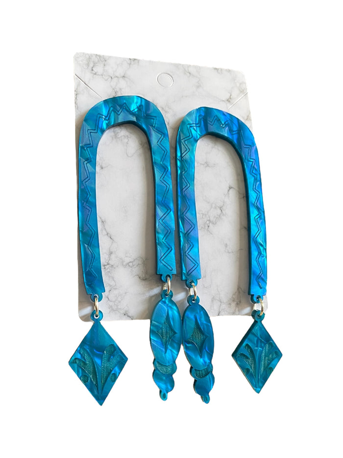 Snake Design Earrings made by Rykelle Kemp